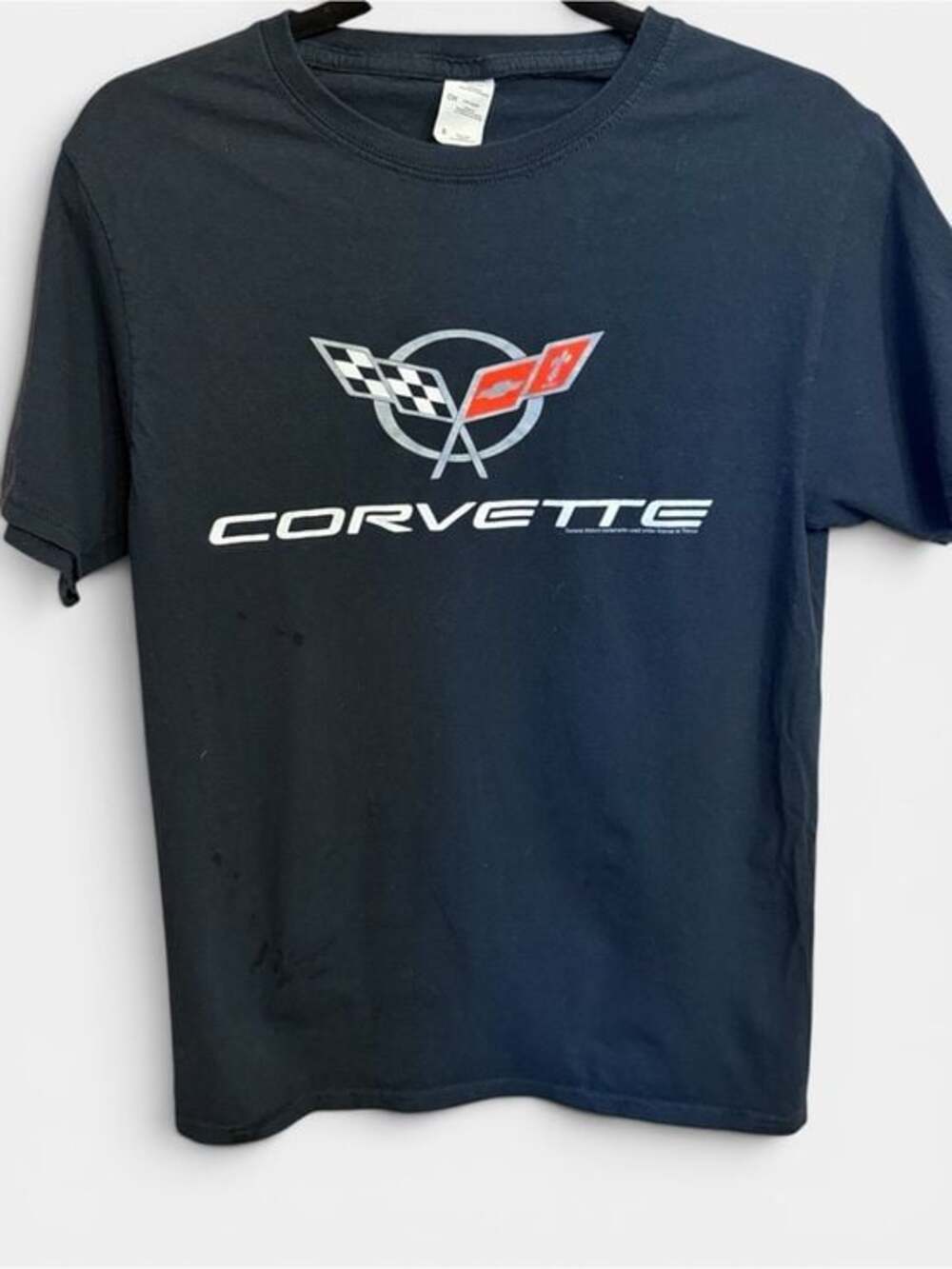 Men's Black Corvette Logo Short Sleeve‎ Tee
